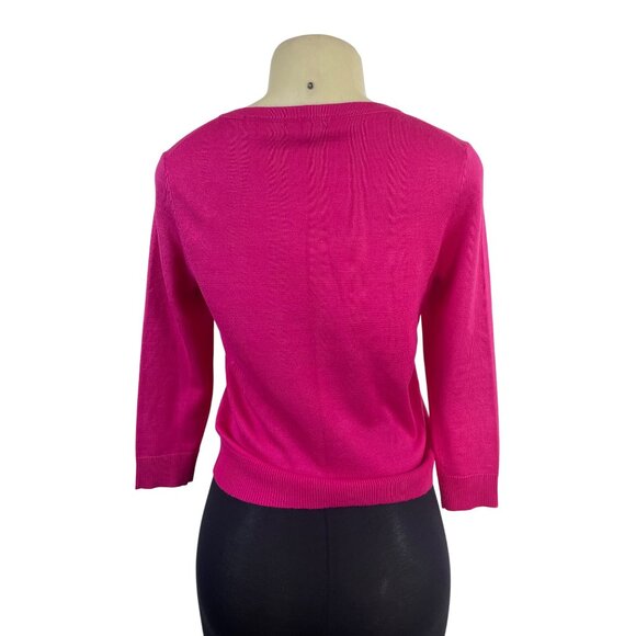 Premise Studio Womens Sourwatermel Pink Knit Cardigan Sweater Sz S - New - Picture 3 of 8